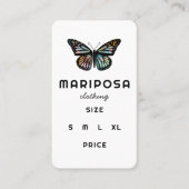 Elegant Monarch Butterfly CUSTOM Price Hang Tag 名刺 (正面)