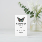 Elegant Monarch Butterfly CUSTOM Price Hang Tag 名刺 (スタンド正面)
