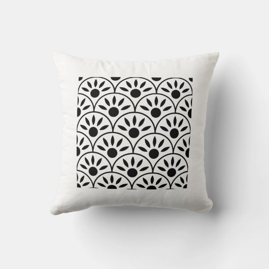  Elegant Monochromatic Square Pillow | Minimalist  クッション (裏面)