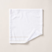 Elegant Monogram Couple Gold Name Monogram バスタオルセット (ウォッシュタオル)