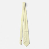 Elegant Monogram Cream | Burgundy ネクタイ (裏面)