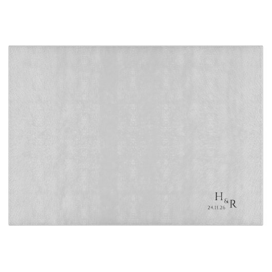 Elegant Monogram Cutting Board カッティングボード (正面)