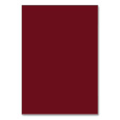 Elegant Monogram Deep red Table Seating Chart テーブルナンバー (裏面)