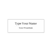 Elegant Monogram Design Custom Self Ink セルフインキングスタンプ (デザイン)