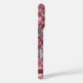 Elegant Monogram Dusky Rose Sparkle Case-Mate iPhoneケース (裏面 / 右)