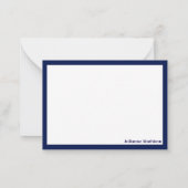Elegant Monogram Floral Booklover Note Cards ノートカード (裏面)