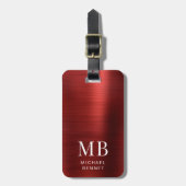 Elegant Monogram Gold ラゲッジタグ (正面縦)