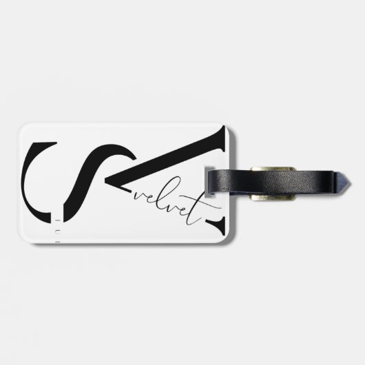 Elegant Monogram Luggage Tag ラゲッジタグ (裏面横)