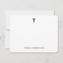 Elegant Monogram | Minimal Modern Photo Design ノートカード