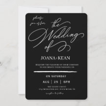 Elegant Monogram Modern Wedding