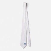 Elegant Monogram + Name Wedding Tie ネクタイ (正面)