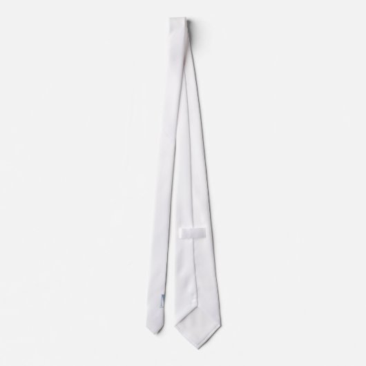 Elegant Monogram + Name Wedding Tie ネクタイ (裏面)