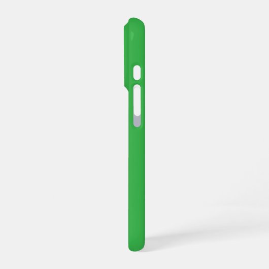 Elegant Monogram Personalized green iPhoneケース (左側面)