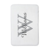 Elegant Monogram Script Name バスマット (正面縦)