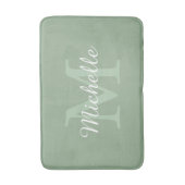 Elegant Monogram Script Name バスマット (正面縦)