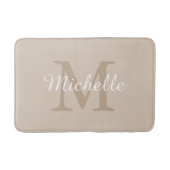 Elegant Monogram Script Name バスマット (正面)