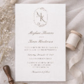 Elegant Monogram Wedding | Classic Formal 招待状