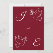 Elegant Monogram Wedding Invitation Aesthetic 招待状 (正面)