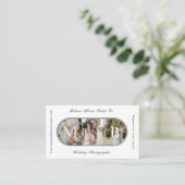 Elegant Monogram Wedding Photographer Arch Photos 名刺 (スタンド正面)