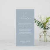 Elegant Monogram Wedding Thank You Card QR Code サンキューカード (スタンド正面)