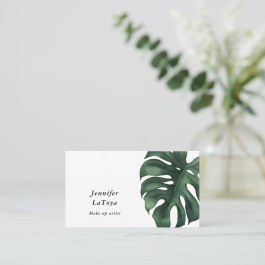 Elegant Monstera  名刺 (スタンド正面)
