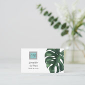 Elegant Monstera Logo  名刺 (スタンド正面)