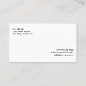 Elegant Monstera Logo  名刺 (裏面)