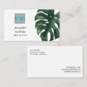 Elegant Monstera Logo  名刺 (正面/裏面)