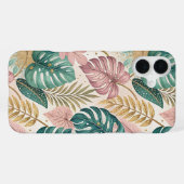Elegant Monsteras Gold iPhoneケース (裏面横)