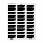 Elegant Moody Watercolor Floral ラベル (フルシート)