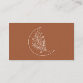 Elegant Moon and Stars Terracotta Wedding Website エンクロージャーカード (裏面)