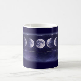 Elegant Moon Phases Galaxy Pattern Coffee Mug コーヒーマグカップ