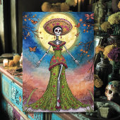 Elegant Moonlit Catrina Día de Muertos Celebration 招待状