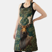 Elegant Moose William Morris Inspired エプロン (インサイチュ)