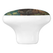 Elegant Moose William Morris Inspired セラミックノブ (側面)