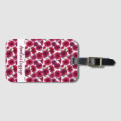 Elegant Morning Glory Pattern ラゲッジタグ (正面横)