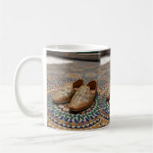 Elegant Moroccan Babouche & Zellij Mosaic Art コーヒーマグカップ (左)