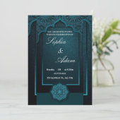 Elegant Moroccan Wedding Invitation 招待状 (スタンド正面)