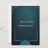 Elegant Moroccan Wedding Invitation 招待状 (裏面)