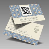 Elegant Mosaic Medical Spa & Esthetician QR Card 名刺