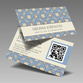 Elegant Mosaic Medical Spa & Esthetician QR Card 名刺