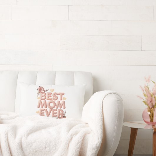 Elegant Mother & Daughter 3D Typography | Forever ランバークッション (ソファ)