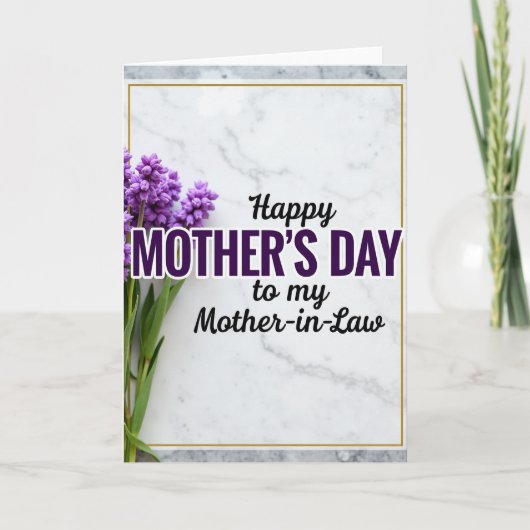 Elegant Mother In Law Day Card カード (正面)