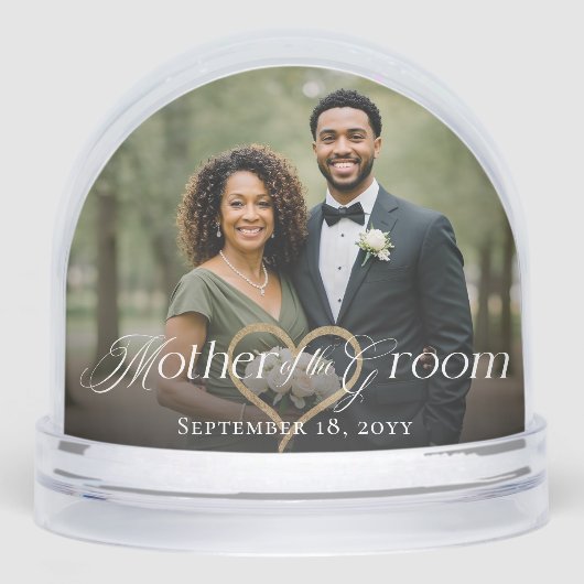 Elegant Mother of the Groom Photo Memory Keepsake (正面)