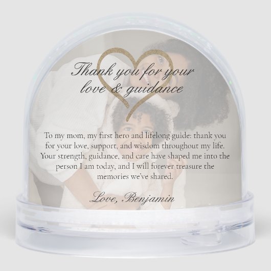 Elegant Mother of the Groom Photo Memory Keepsake (裏面)