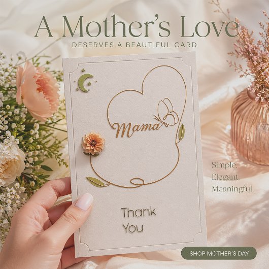 Elegant Mother’s Day Card Design  カード
