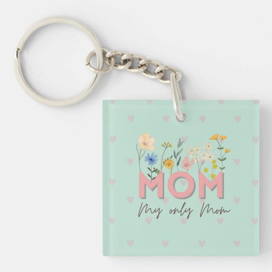 Elegant Mother’s Day Keychain Gift for Mom キーホルダー (正面)