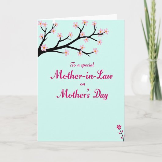 Elegant Mothers Day Branch Card カード (正面)