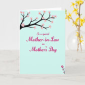 Elegant Mothers Day Branch Card カード (黄色い花)