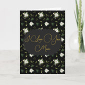 Elegant Mothers Day Greeting Card Floral Design カード (正面)